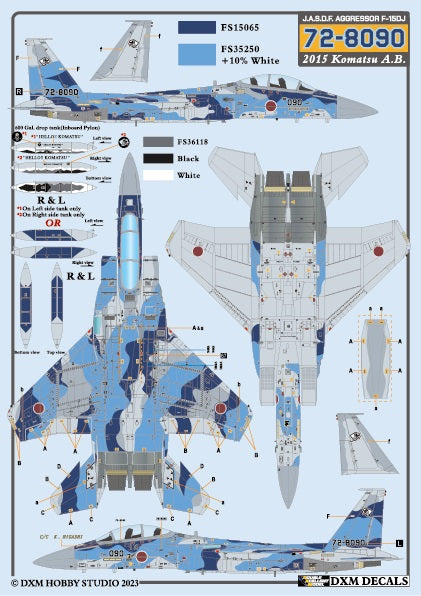 DXM 31-7158 1/72 JASDF F-15J/DJ Aggressor Vol. 1 (For Hasegawa, Platz, and Academy)