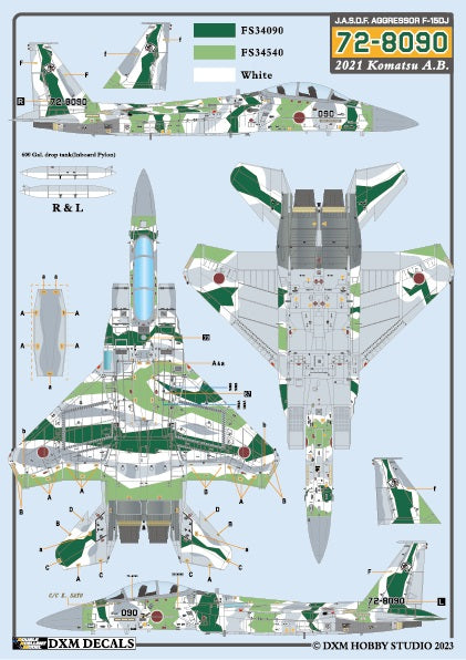 DXM 31-7158 1/72 JASDF F-15J/DJ Aggressor Vol. 1 (For Hasegawa, Platz, and Academy)