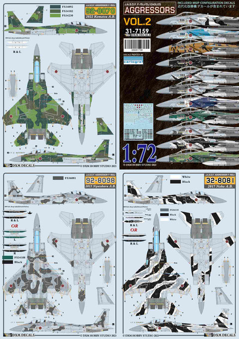 DXM 31-7159 1/72 F-15J/DJ Aggressor Vol. 2