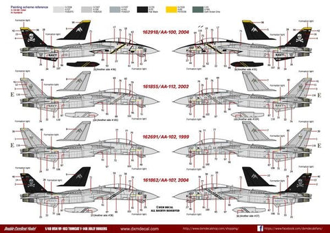DXM 41-4125 1/48 US Navy F-14B VF-103 Jolly Rogers