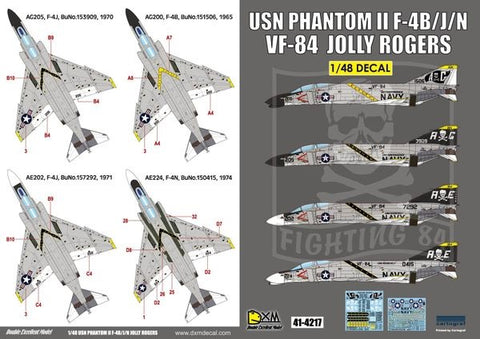 DXM 41-4217 1/48 US Navy F-4B/J/N Phantom II VF-84 Jolly Rogers
