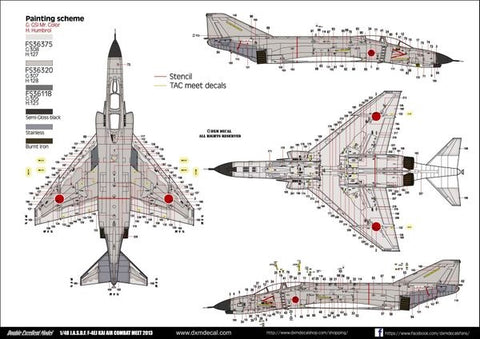 DXM 41-4219 1/48 JASDF F-4EJ Kai ACM 2013 (For Hasegawa and Zoukei-Mura)