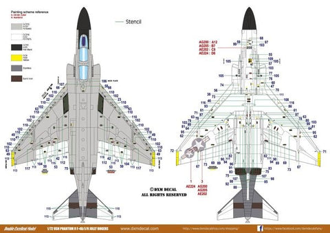DXM 41-7111 1/72 US Navy F-4B/J/N VF-84 Jolly Rogers