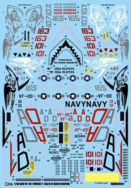 DXM 51-4124 1/48 US Navy F-14A/B/D VF-101 Grim Reapers
