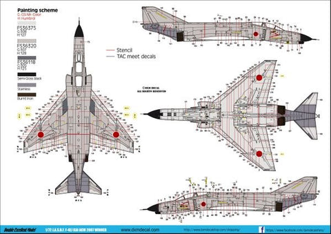 DXM 51-7217 1/72 JASDF F-4EJ Kai, 302nd Squadron, ACM 2007 Winner (For Hasegawa, Fine Molds, and Fujimi)