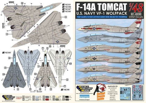 DXM 81-4230 1/48 US Navy F-14A Tomcat VF-1 Wolfpack