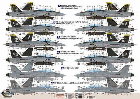 DXM 91-3308 1/32 U.S. Navy F/A-18F Super Hornet VFA-103 "Jolly Rogers" (For Trumpeter and Revell)