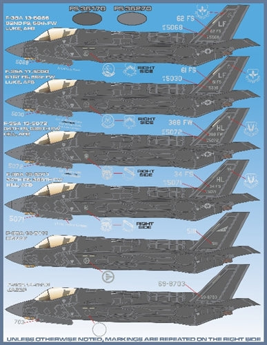 FURBALL 32-003 1/32 F-35A Lightning II、F-35 anthology(For Italeri)