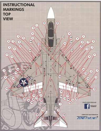 FURBALL 48-013 1/48 F-4B/N stencil
