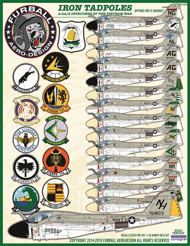 FURBALL 48-025 1/48 Iron Tadpoles, A-6A/B Intruder in the Vietnam War