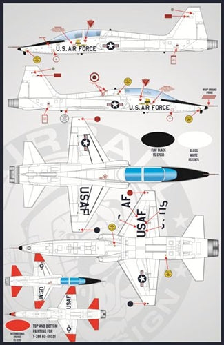 FURBALL 48-028 1/48 USAF white knights, T-38A/AT-38B Talon