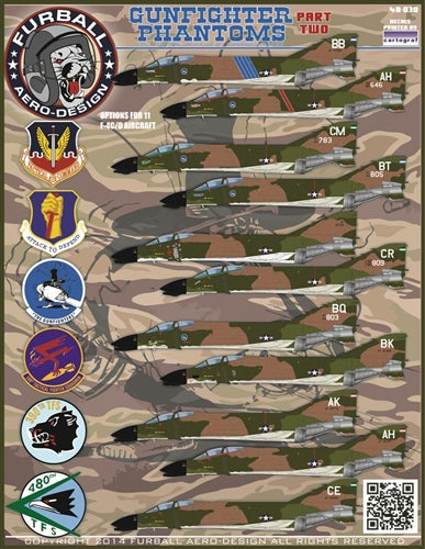 FURBALL 48-030 1/48 F-4C&F-4D Phantom II Gunfighter Phantom, Part 2
