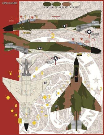 FURBALL 48-031 1/48 12th TFW Phantom、Cam Ranh Air Base
