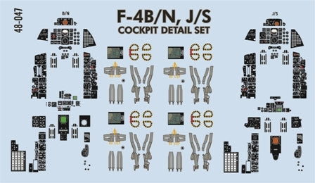 FURBALL 48-047 1/48 F-4B/N,J/S Cockpit Detail Set