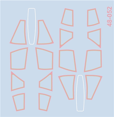 FURBALL 48-052 1/48 Russian air force, Canopy frame for MiG-31 Foxhound(For AMK)