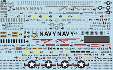 FURBALL 48-059 1/48 F-14 stencil
