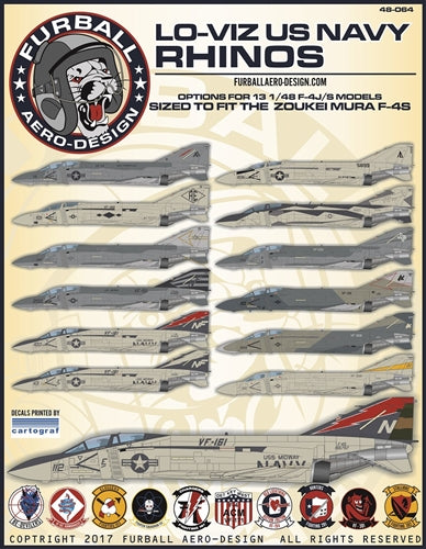 FURBALL 48-064 1/48 Lo-Viz USN Rhinos