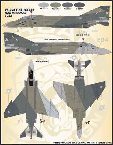 FURBALL 48-064 1/48 Lo-Viz USN Rhinos