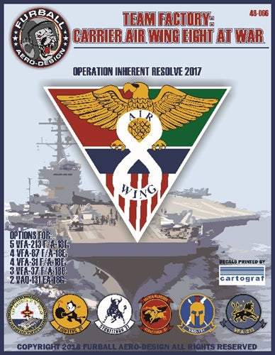 FURBALL 48-066 1/48 USN F/A-18C/E/G Hornet, Carrier Air Wing 8, Operation Innate Resolve 2017