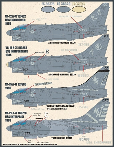 FURBALL 48-068 1/48 USN A-7E Corsair II Short Little Ugly Fuckers, Low Visibility