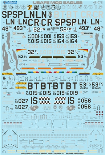 FURBALL 48-072 1/48 F-15A/C/D: The new Eagles of the U.S. Air Force in Europe