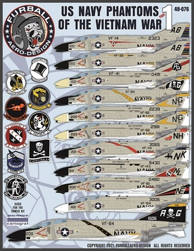 FURBALL 48-076 1/48 USN Phantom during the Vietnam War