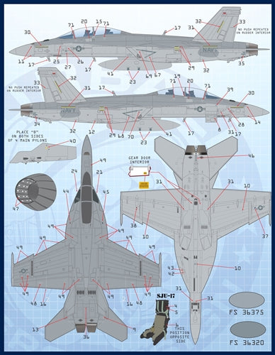 FURBALL 48-081 1/48 AirWing All-Stars Super Hornets Part 4