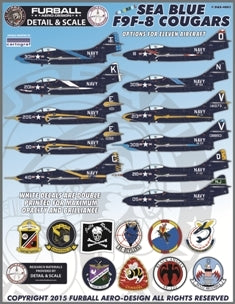 FURBALL FDS-4803 1/48 USN Sea Blue F9F-8 Cougar