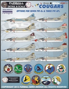 FURBALL FDS-4804 1/48 USN Colorful Gray & White Cougar, Part 1