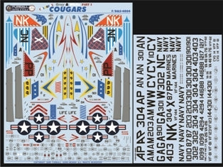 FURBALL FDS-4804 1/48 USN Colorful Gray & White Cougar, Part 1