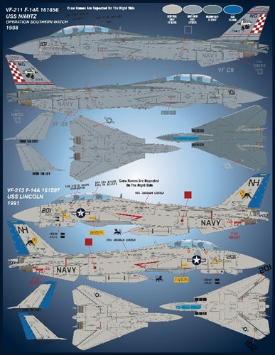 FURBALL FDS-4813 1/48 Tomcat Colors Markings Part V