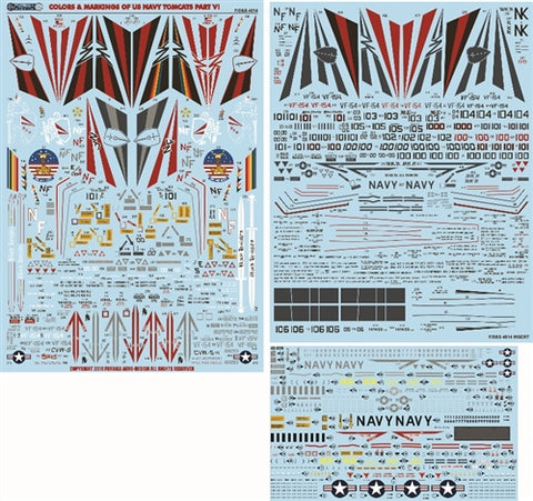 FURBALL FDS-4814 1/48 USN VF-154, F-14A Tomcat, Black Knights Colors & Markings, Part 6