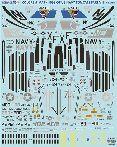 FURBALL FDS-4815 1/48 USN F-14 Tomcat Colors & Markings, Part 7