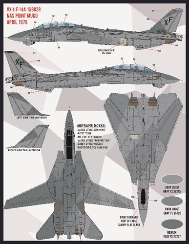FURBALL FDS-4815 1/48 USN F-14 Tomcat Colors & Markings, Part 7