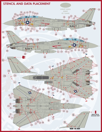 FURBALL FDS-4816 1/48 USN F-14 Tomcat Colors & Markings, Part 8