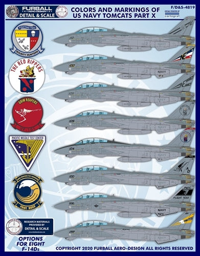FURBALL F/D&S-4819 1/48 Tomcat Color & Marking Part X
