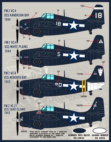 FURBALL F/D&S-4822 1/48 Color and markings of the FM-2 Wildcat