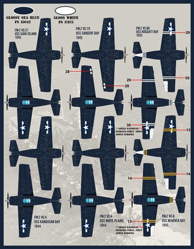 FURBALL F/D&S-4822 1/48 Color and markings of the FM-2 Wildcat