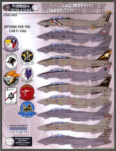 FURBALL FDS-4825 1/48 Tomcat Colors Markings Part XII