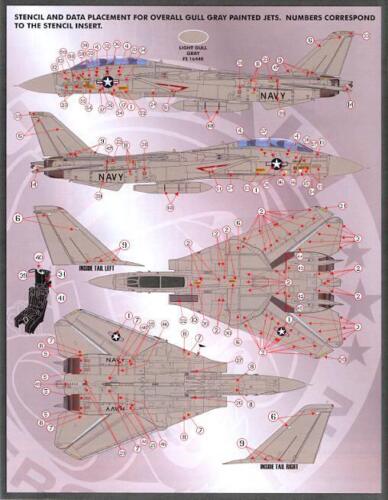 FURBALL FDS-4825 1/48 Tomcat Colors Markings Part XII