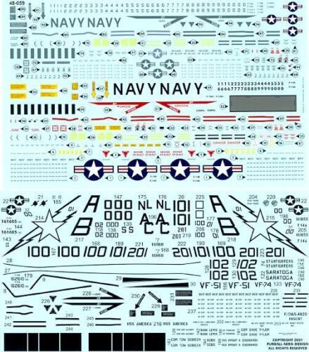 FURBALL FDS-4825 1/48 Tomcat Colors Markings Part XII