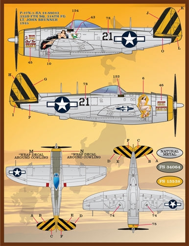 FURBALL F/D&S-4830 1/48 P-47 Coloring and Markings Part 2