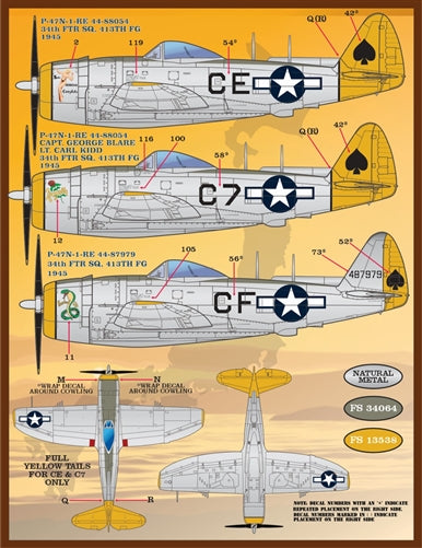 FURBALL F/D&S-4830 1/48 P-47 Coloring and Markings Part 2
