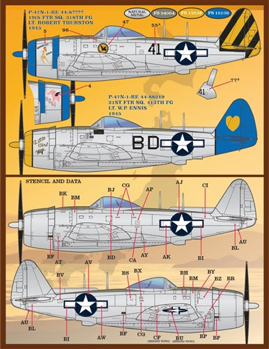 FURBALL F/D&S-4830 1/48 P-47 Coloring and Markings Part 2