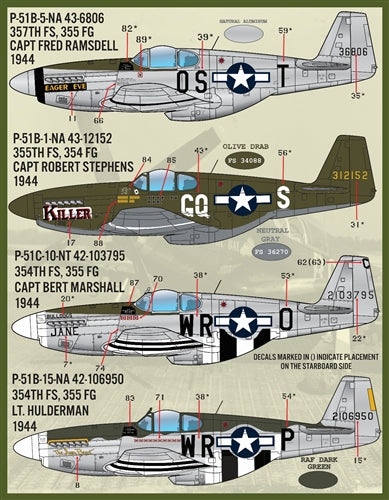 FURBALL F/D&S-4834 1/48 P-51B/C Coloring and Markings Part 1