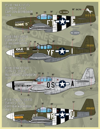 FURBALL F/D&S-4835 1/48 P-51B/C Coloring and Markings Part 2