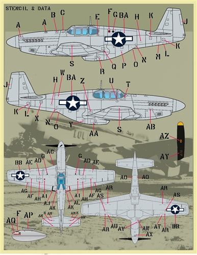FURBALL F/D&S-4835 1/48 P-51B/C Coloring and Markings Part 2