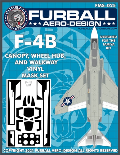 FURBALL FMS-025 1/48 F-4B Vinyl Mask Set (For Tamiya)