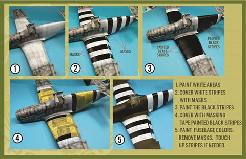 FURBALL FMS-031 1/48 P-51B Invasion Stripes Masks