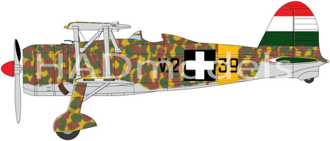 HAD Models 32074 1/32 CR-42 Royal Hungarian Air Force with Cross insignias for ICM kit